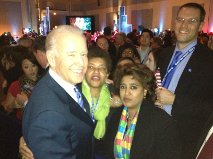 With Marilyn and Vice President Biden
